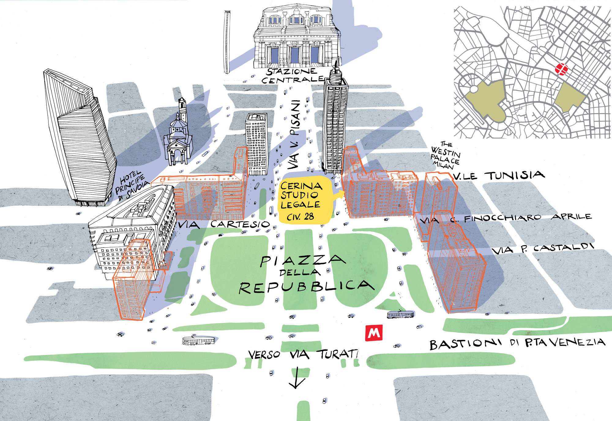 Mappa Cerina Studio Legale